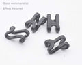 60 Pcs Clothes Hanger Connector Hooks, for Velvet Huggable Hangers, Wooden Hangers, Heavy Duty Space Saving for Closet (Black,60)