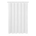 N&Y HOME Longer Shower Curtain Liner Fabric 72 x 75 inches, Hotel Quality, Washable, White Spa Bathroom Curtains with Grommets, 72x75 White 72"W x