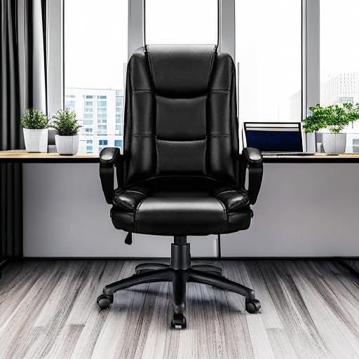 OFIKA Home Office Chair, 400LBS Big and Tall Computer Chair Heavy Duty Design, Ergonomic High Back Cushion Lumbar Back Support, Adjustable