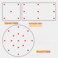 Extremely Soft Clear Glass Table Top Anti Slip Bumper Pads Non-Adhesive Rubber Spacers Dots,3mm Thickness. 20Count