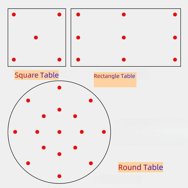 Extremely Soft Clear Glass Table Top Anti Slip Bumper Pads Non-Adhesive Rubber Spacers Dots,3mm Thickness. 20Count