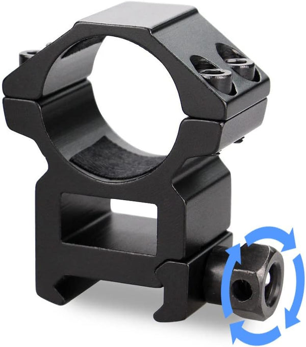 Scope Rings, Rifle Scope Mount High Profile Scope Mounts for Picatinny Rail (1 Inch, Set of 2)