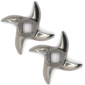 2 Pcs 2 Meat Grinder Blade Stainless Steel Knife Cutter Replacement for Grinders, Please check the size and shape