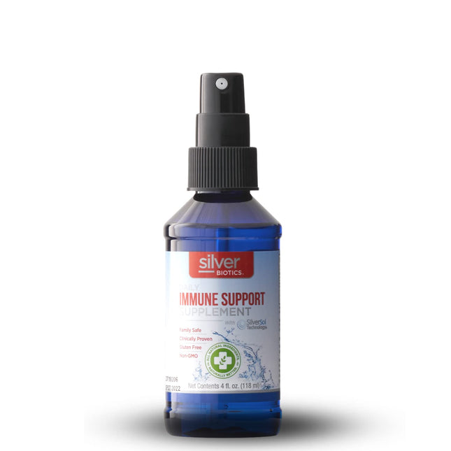 Silver Biotics Colloidal Nano Silversol Liquid 10 Ppm | Immune Support | Bio-Hacking Immune Building Natural Support | 4
