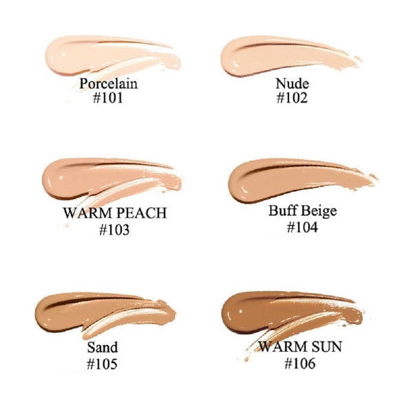 2 Pack PHOERA Foundation Liquid Concealer Makeup(103 Warm Peach) | Soft Matte Oil Control Long Lasting Waterproof Flawless 24HR,Full Coverage for