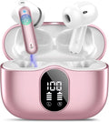 Wireless Earbuds Bluetooth 5.4 Headphones Bass Stereo Ear Buds with Noise Cancelling Mic LED Display in Ear Earphones IP7 Waterproof 36H Playtime