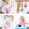 2Pcs Kids Bath Poufs Soft Cartoon Body Scrubber Foaming Shower Loofah for Toddler Bath Accessories 6.29X3.74X1.57In 1 Count (Pack of 1)