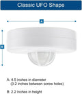 YCA1001 Ceiling Motion Sensor Light Switch, 360 Degree Occupancy Sensor PIR Motion Switch, 110-240VAC Universal Voltage, 40ft Detection Range,