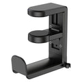 EURPMASK Rotating Headphone Stand - PC Gaming Headset Holder, Adjustable Clamp-on Under Desk Hanger With 360 Degree Swivel & Cable Clip Organizer