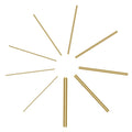 48 Pieces Brass round Rods Kit, 1Mm-8Mm in Diameter, 100Mm in Length, Sutemribor Brass Solid round Rod Lathe Bar Stock for DIY Craft Making, Knife