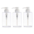 100ml / 3.3oz Refillable Empty Plastic Pump Bottles Jars Set for Makeup Cosmetic Bath Shower Shampoo Hair-Conditioner Toiletries Liquid Containers