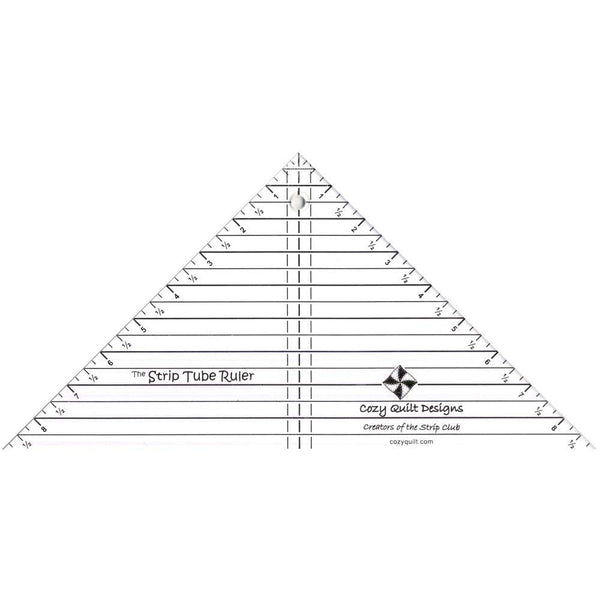 Strip Tube Ruler™ - 9.5" X 9.5" X 13.25" Top-Selling Quilting Tool for Perfect Half Square Triangles