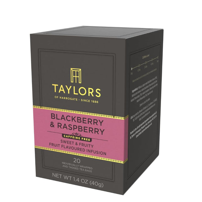 Taylors of Harrogate Blackberry & Raspberry Herbal Tea, 20 Teabags