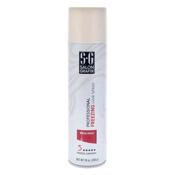 Salon Grafix Mega Hold Professional Freezing Hair Spray, 10 Ounces (Pack of 1) Unscented 10 Ounce (Pack of 1)