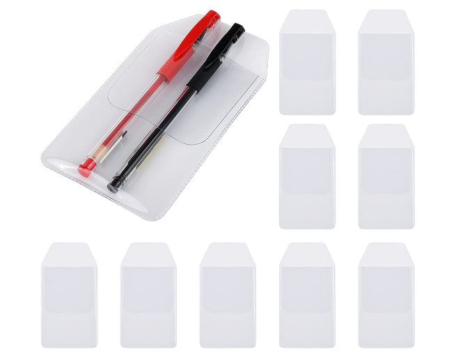 DS. DISTINCTIVE STYLE Shirt Pocket Protector 10 Pieces PVC Pocket Protectors for