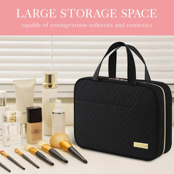 HOTOR Travel Toiletry Bag - Hanging Toiletry Bag for Women & Men, Makeup Bag/Big Comparment, Waterproof for Travel Accessories, Travel Essentials,