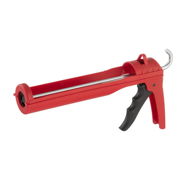 INTERTOOL Drip-Free Hand Caulking Gun, 10 Oz. Tube, 10:1 Thrust Ratio, Lightweight Durable Body, Smooth Rod, Quiet Ratch