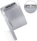 Small Aluminum Clipboard with Storage (Memo Size), 6 x 10.2 Inches, Recycled Metal Snapak Form Holder Binder with Inside Serrated Clip Posse Box,
