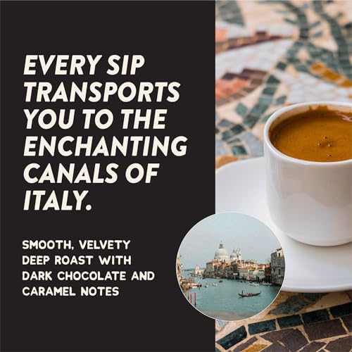 Angelino'S Coffee Espresso Pods Keurig Compatible - 24 Count, Dark Roast Coffee for Keurig K-Cup Brewers, Cafe Style, Best Strong Espresso Coffee