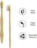 Bamboo Toothbrush Boar Bristles 100% Biodegradable and Natural 8 Pieces of One Pack