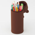 LIHITLAB PuniLabo Stand Up Pen Case (Pen Holder) Calico Cat Medium: 2.4x7 Inch