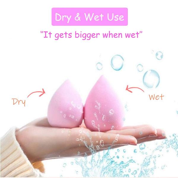 24pcs Makeup Sponge Blender Set - 21 Pcs Latex-Free Vegan Sponges with 3 Pcs Makeup Blender Holder, Beauty Cosmetic Foundation Blending Powder