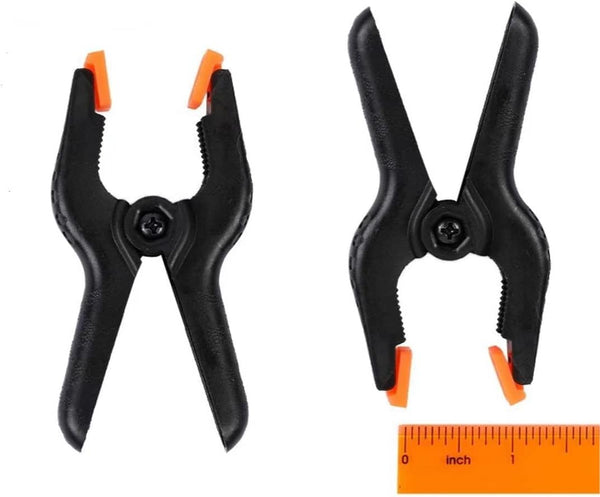 10 Packs of 3.4 inch Professional Plastic Small Spring Clamps Heavy Duty for Crafts or Plastic Clips and Backdrop Clips Clamps for Backdrop