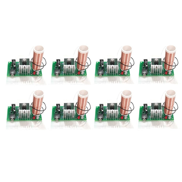 8pcs ISolderStore DIY Mini Tesla Coil Kit 15W Electronic DIY Kits Mini Music Tesla Coil Plasma Speaker Soldering Practice Kit DIY Soldering