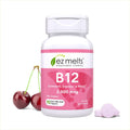 EZ Melts Dissolvable B12 Methylcobalamin 2,500 mcg - Vitamin B12 for Energy & Immune Support - Non-GMO, Vegan & Gluten-Free - Red Cherry - 90