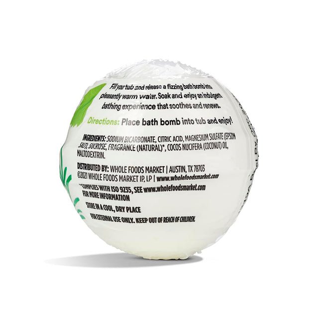 365 by Whole Foods Market, Fizzing Epsom Bomb, Muscle Soak, 2.8 oz Coconut 2.8 Ounce (Pack of 1)