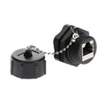 InstallerParts CAT6 RJ45 Shielded Industrial Panel Mount Bulkhead Ethernet Female to Female Feed Thru Coupler - Waterproof RJ45 Pass Through