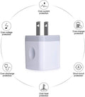 USB Plug, USB Wall Charger 3 Pack, Gigreen Dual Port Electrical Plug Wall Outlet Charger Cube 5V 2.1A Charging Block Compatible Iphone 16 15 14 13