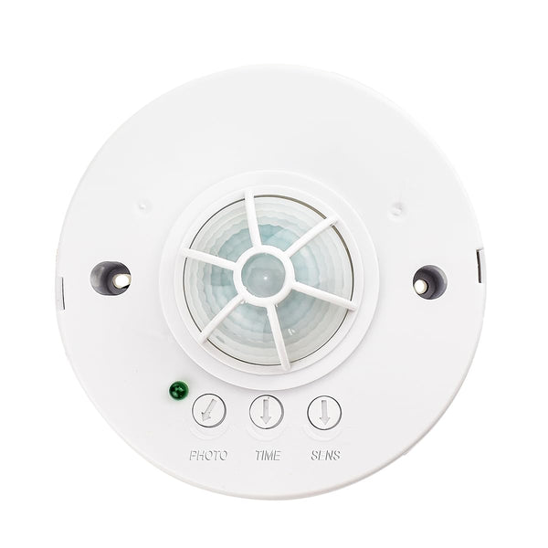 YCA1001 Ceiling Motion Sensor Light Switch, 360 Degree Occupancy Sensor PIR Motion Switch, 110-240VAC Universal Voltage, 40ft Detection Range,