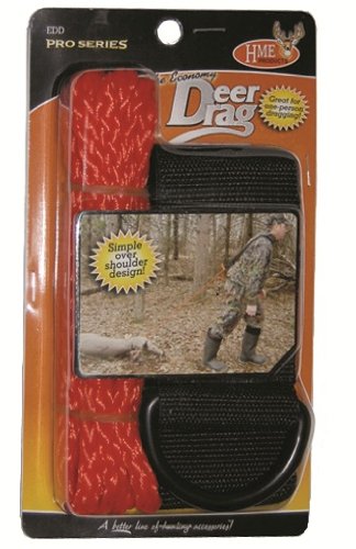 HME Economy Game Hunting Deer Drag Shoulder Strap Design with Rope for Dragging Adjustable Strap and Rope
