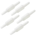 ResOne Oxygen Tubing Swivel Connector, 5‑Pack – 360° Rotating O2 Hose Coupler for Standard Oxygen Tubing, Leak‑Resistant Barbed Design,