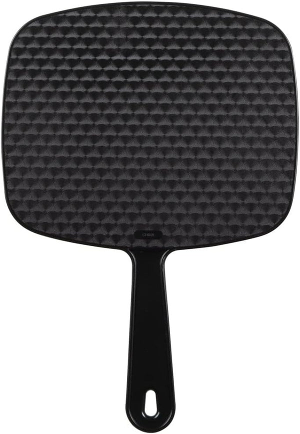 Forpro Professional Collection Premium Hand Mirror with Handle, 6.3" W X 9.6" L, Multi-Purpose Handheld Mirror with Distortion-Free Reflection, Black