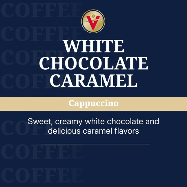 Victor Allen'S Coffee White Chocolate Caramel Flavored Cappuccino, 12 Count, Sin
