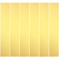Brass Strip, Brass Shim Stock Assortment, 1" Width x 6" Length, 0.002", 0.004", 0.006", 0.008", 0.012" and 0.016" Thickness, 6 Pieces 6 x 1 Inch 6