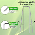 50 Pack Landscape Staples 4 Inch 12 Gauge Garden Stakes Galvanized Garden Staples Pins Anti-Rust Ground Stakes for Weed Barrier, Irrigation