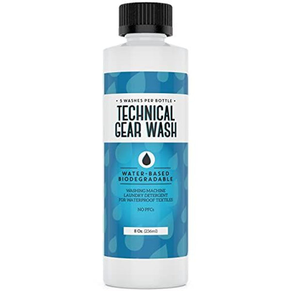 [5 Loads] Technical Gear Wash Performance Detergent for Renewed Clothing Appearance - Concentrated & Safe Jacket Detergent to Maintain DWR Gear -