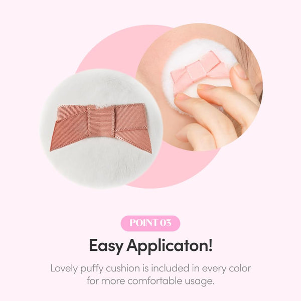 ETUDE Lovely Cookie Blusher - Peach Choux Wafers 4G | Glowing & Natural Powder Blush with Long-Lasting Sebum Control | Easy Application | Korean