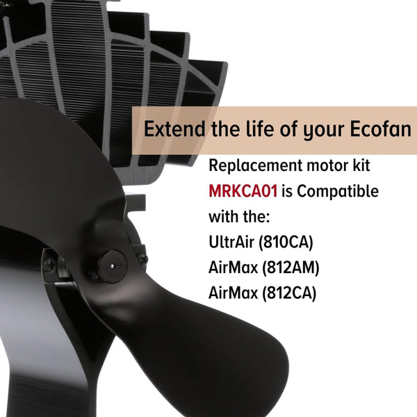 Ecofan Replacement Motor Kit, MRKCA01, for Models 812AM, 810CA, 812CA, Extend the Life of Your Ecofan with Easy DIY Maintenance
