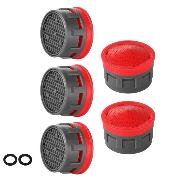 JQK Faucet Aerator, 2.2 GPM Flow Retrictor Insert Aerators Replacement Parts Only Work for Bathroom Sink Faucets 5 Pack, Standard Size, FAN22-P5 1