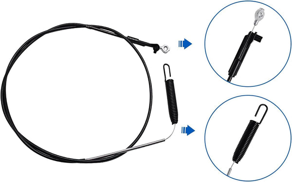 fascinatte 133-8158 Blade Brake Cable Kit with Bracket, Fits Toro 30" Timemaster Mowers | Complete replacement kit, pre-aligned mounting bracket,