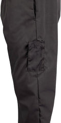 KNG Black Baggy Cargo Chef Pants for Men and Women – Drawstring Waist Large Black