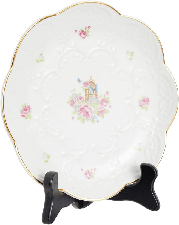 Juvale Wooden Plate Stands for Display - Plate Holders for Showcasing Collectible Items - Photo & Artwork Picture Holders for Tables - Lightweight