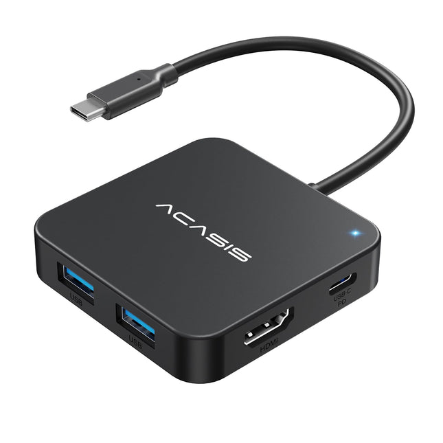 USB C Hub 10Gbps, Multiport Adapter with 4K 60Hz HDMI, 100W Power Delivery, 3 USB A3.2+1 USB-C 3.1 Data Port, USB C to H