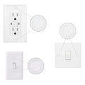 Wall Plate Screws, 100 pcs White Outlet Screws 1/2" Long 6-32 Thread Light Electrical Cover Panel Switch Plate Screws 1/2 Inch