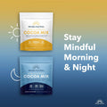 Mindful Evening Sugar Free Cocoa Mix Natural Sleep Aid, 40 Servings, Melatonin 3Mg, L-Theanine, GABA Supplements, Natural Calm Sleep Support