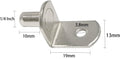 1/4 Inch Shelf Pegs,40Pcs Bracket Support Pins L-Shaped Holders for Cabinets,Shelves,Wodrob,Nickel Plated